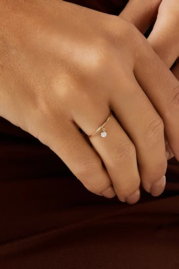 Danaé Diamond Ring in 18kt Gold