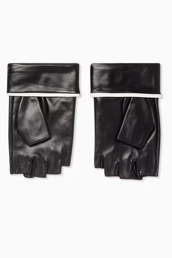 K/ Ikonik 2.0 Fingerless Gloves in Leather