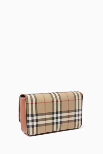 Hampshire Crossbody Bag in Burberry Check Canvas