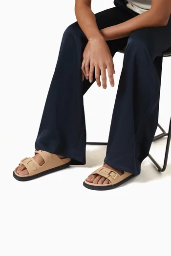 St. Barths Two-strap Sandals in Leather