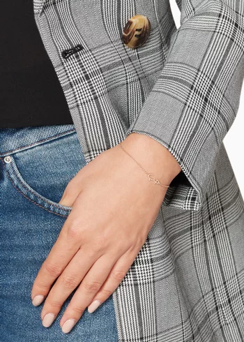 Rose-Gold & Diamond Hob Bracelet   