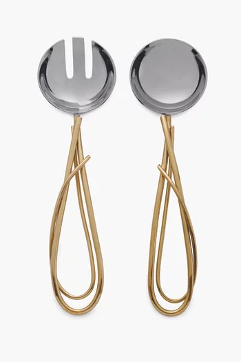 Silver Calla Lily Serving Set of Two