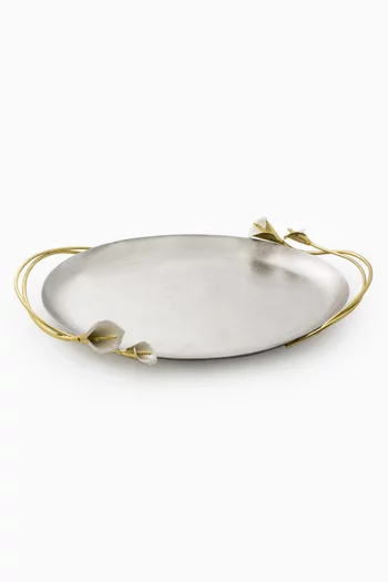 Multi-Coloured Calla Lily Oval Tray