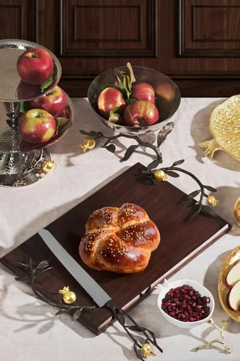 حامل بطبقتين بتصميم رمان معدن