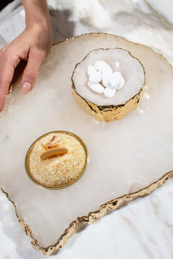 Cascita Bowl, Crystal & Gold