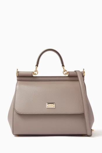 Large Sicily Bag in Dauphine Leather