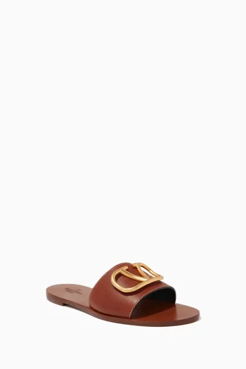 Valentino Garavani VLOGO Slides in Leather          