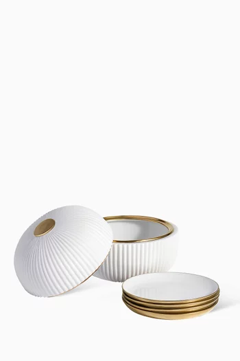 Ionic Box with Plates, Set of 4