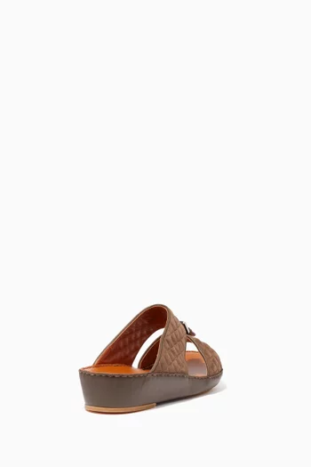 Cinghia Buck Matelasse Losange Sandals