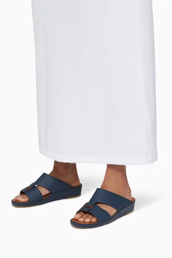 Heritage Calf Lizard Sandals