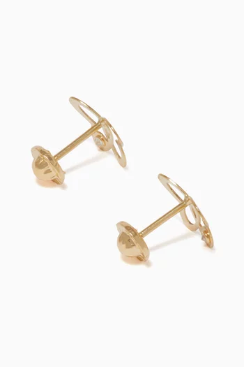 Butterfly Diamond Stud Earrings