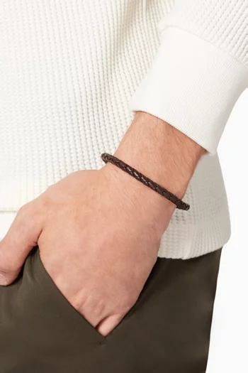 Matteo Woven Leather Bracelet  