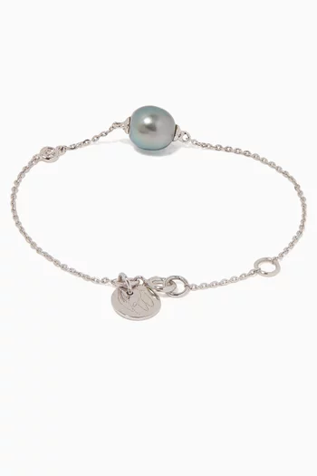 My First Pearl & Diamond Chain Bracelet