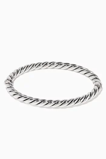 Stax Cable Sterling Silver Bracelet         
