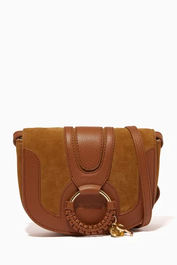 Mini Hana Crossbody Bag in Leather & Suede
