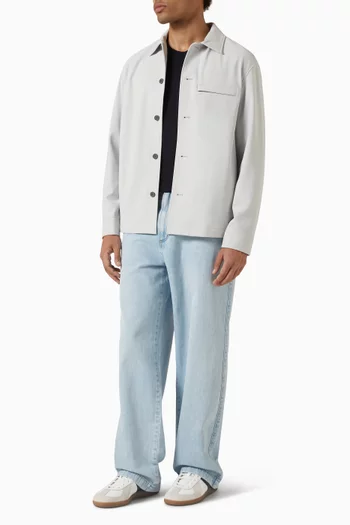 سترة بفتحة رقبة مستديرة صوف