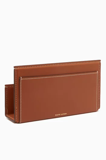 Brennan Letter Rack in Leather
