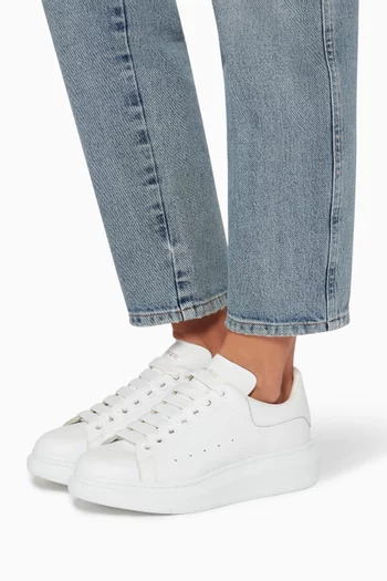 Oversized Leather Sneakers