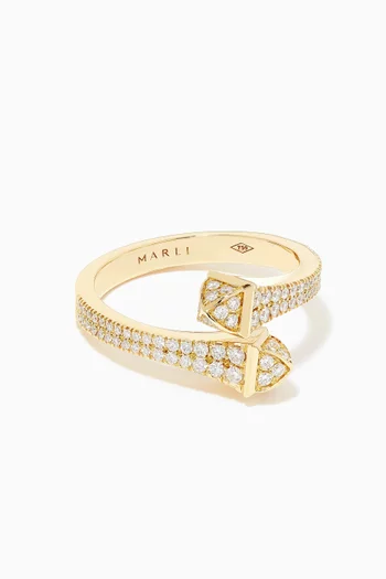 Cleo Diamond Wrap Ring in 18kt Gold