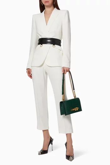 Leaf Crepe Tailored Jacket    