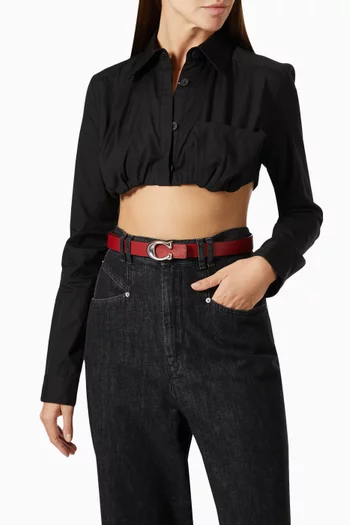 Signature Buckle Reversible Belt, 25mm    