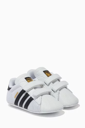 Superstar Crib Shoes in Calf Leather  