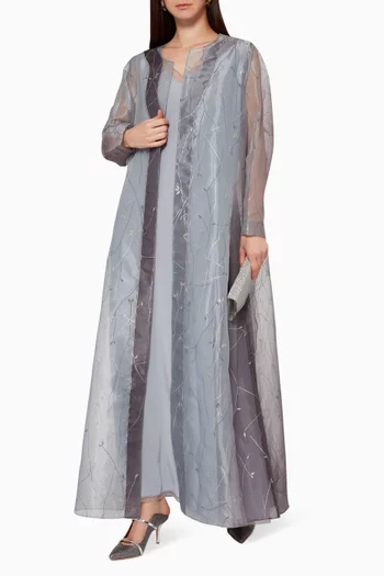 Floral Chiffon Jalabiya  