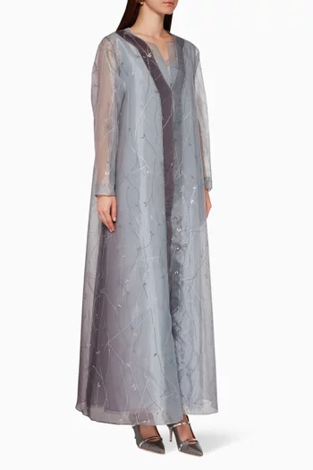 Floral Chiffon Jalabiya  