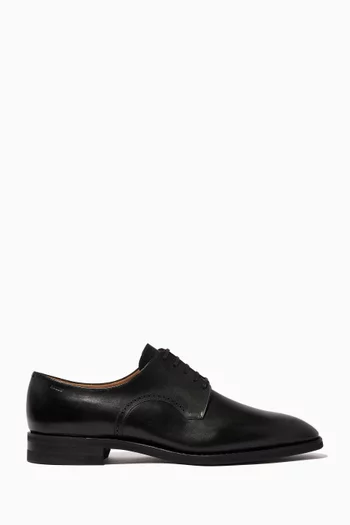 Scrivani Leather Derby Shoes   