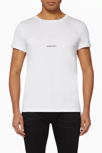 SAINT LAURENT Print T-Shirt in Jersey