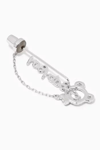 "Baby Boy" Diamond Brooch in 18kt White Gold   
