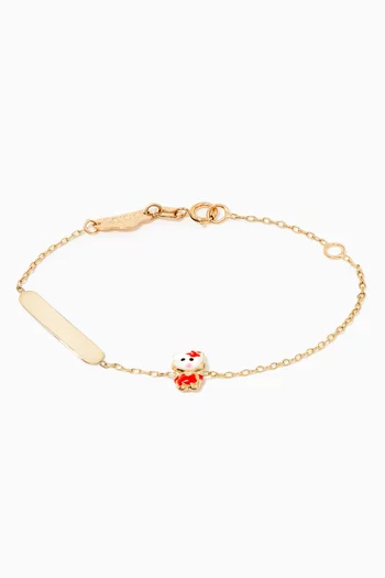 Wonder Kitten Bracelet in 18kt Yellow Gold
