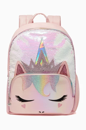 Miss Gwen Unicorn Sequin School Backpack     