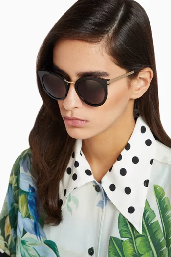 Semi-Oval Sunglasses 