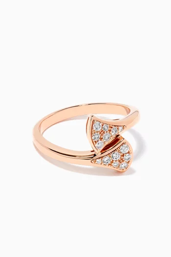 Divas' Dream Diamond Pavé Ring in 18kt Rose Gold 
