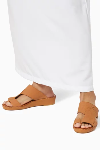 حذاء نجدي مفتوح جلد أفعى
