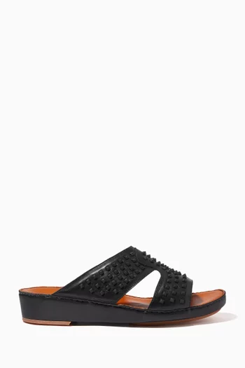 Peninsula Sandals in Studded Softcalf  