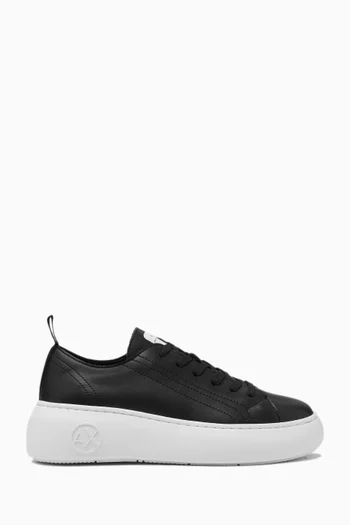 AX Chunky Sneakers in Faux Leather