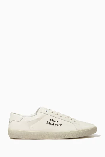 Court Classic SL/06 Embroidered Sneakers in Leather  
