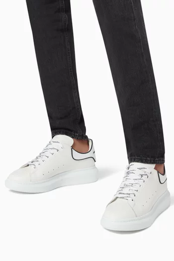 Oversized Sneakers in Leather