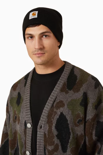 Logo Beanie in Acrylic-knit