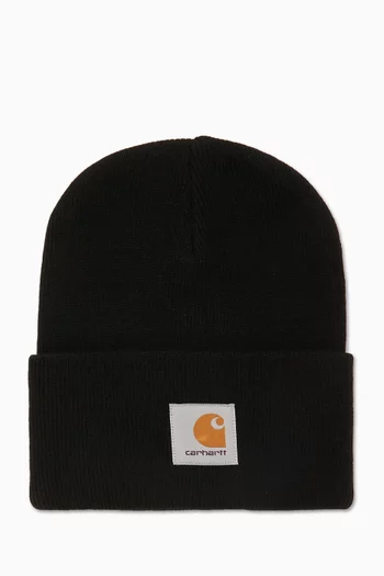 Logo Beanie in Acrylic-knit
