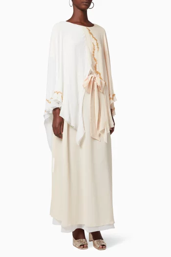 Embroidered Chiffon Dress     