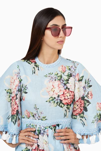 نظارة شمسية ذا بيلاجيو أسيتات وستانلس ستيل