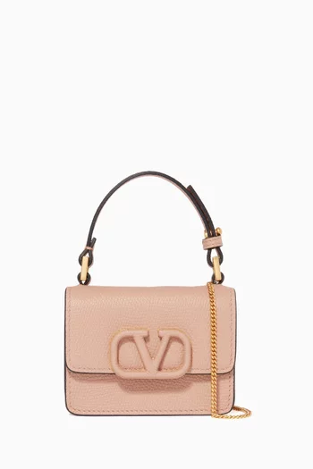 Valentino Garavani Micro VLOGO Bag in Shiny Leather   