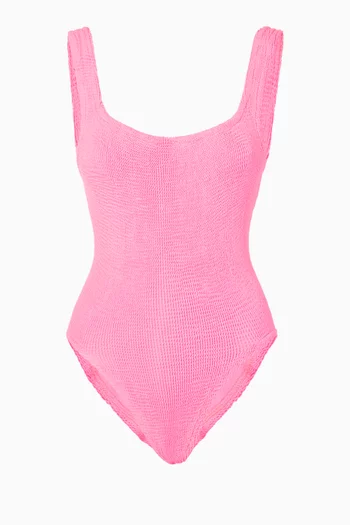 Square Neck One-Piece Swimsuit  