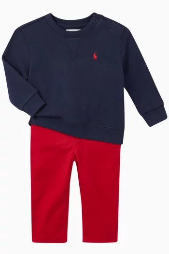 Cotton-Blend Fleece Sweatshirt     