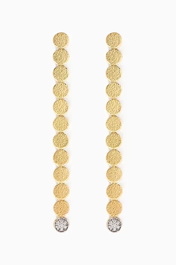 The Charming Strand Diamond Earrings in 18kt Gold  