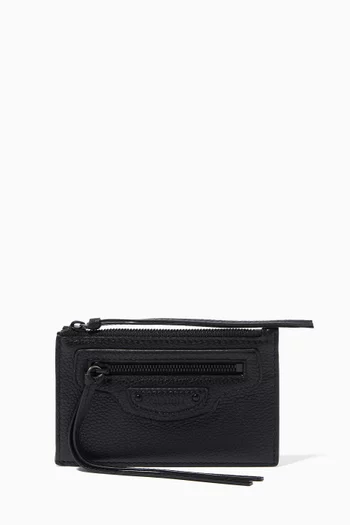 Neo Classic Long Coin & Card Holder in Grained Calfskin