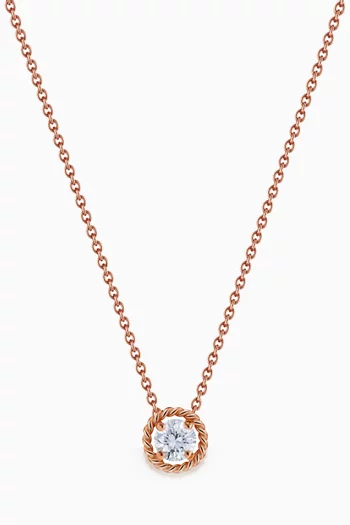 Salasil Necklace with Diamond in 18kt Rose Gold, Small  